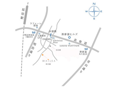 WAILEA新店舗の地図