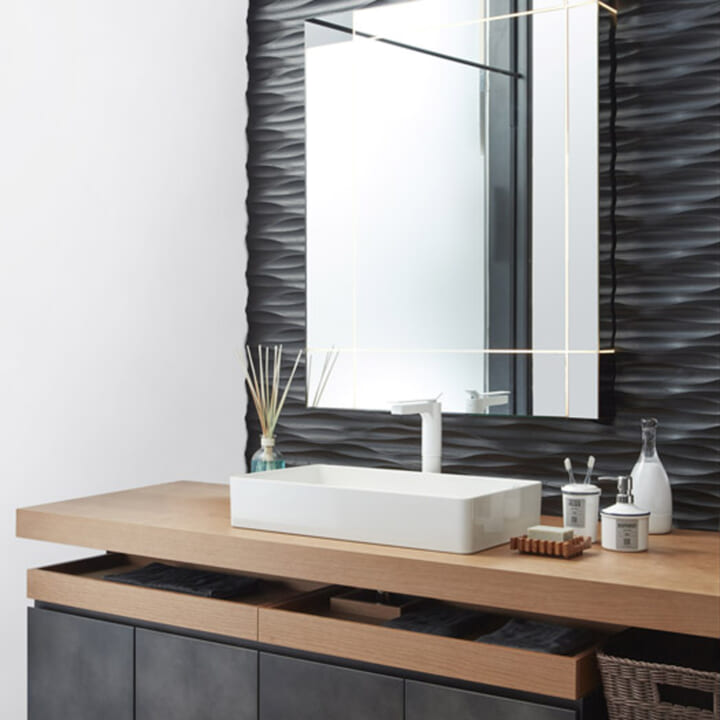 Waileaオーダー洗面化粧台 理想の洗面所空間を求めて Wailea 水回りから考えるインテリアデザイン 生活に欠かせない 水 Waileaは水と生活の関係から リノベーションや新築時のインテリアデザイン オーダー洗面台 オーダーキッチン オーダーバスルーム等